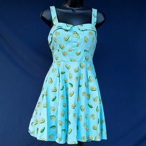 IxiA - Size Small - Sky Blue - Avocado Print